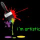 Shirt i'm artistic noir pour homme et femme