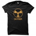 Shirt danger radio actif noir pour homme et femme
