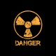 Shirt danger radio actif noir pour homme et femme