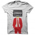 Shirt stereo man blanc pour homme et femme