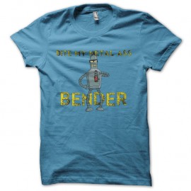 Shirt bender metal ass turquoise pour homme et femme