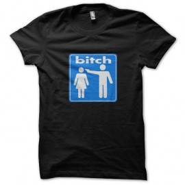 Tee shit bitch noir pour homme et femme
