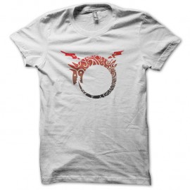 Shirt dragon red blanc pour homme et femme
