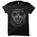 Shirt tiger rock star noir pour homme et femme