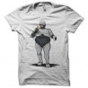 Shirt fat robocop blanc pour homme et femme