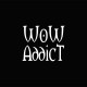 Shirt WoW Addict blanc/noir pour homme et femme