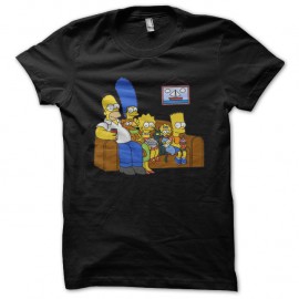 Shirt canapé Simpson noir pour homme et femme