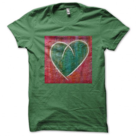 Shirt Coeur Uni vert pour homme et femme