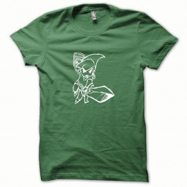 Shirt Link blanc/vert bouteille pour homme et femme