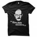 Shirt Walter White known as Heisenberg noir pour homme et femme