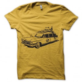 Shirt voiture Ghostbusters Ecto 1 jaune pour homme et femme