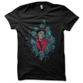 Shirt Michael Jackson thriller cartoon noir pour homme et femme