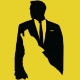 Shirt le loup de Wall Street jaune pour homme et femme
