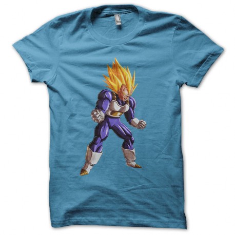 Shirt vegeta mechant bleu ciel pour homme et femme