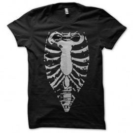 Shirt skelton noir pour homme et femme