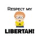 Shirt libertah blanc pour homme et femme
