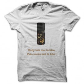 Shirt parodie axe blanc pour homme et femme