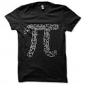Shirt math noir pour homme et femme