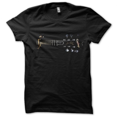 Shirt guitare noir pour homme et femme