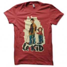 Shirt Charlie Chaplin le kid rouge pour homme et femme