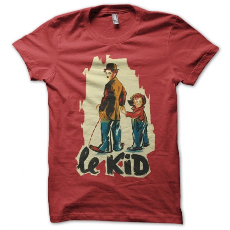Shirt Charlie Chaplin le kid rouge pour homme et femme