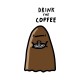 Shirt boire du café blanc pour homme et femme