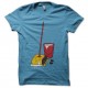 Shirt Bob la serpillère parodie Bob l'éponge bleu clair pour homme et femme