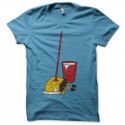 Shirt Bob la serpillère parodie Bob l'éponge bleu clair pour homme et femme