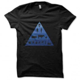 Shirt pyramide de l'évolution noir pour homme et femme