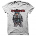 Shirt i'm gamer blanc pour homme et femme