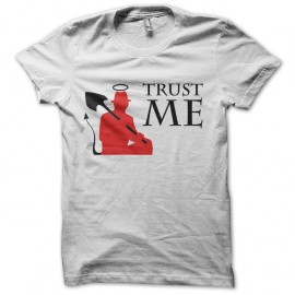 Shirt trust me blanc pour homme et femme