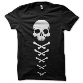 tee skull bone noir pour homme et femme