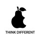 Shirt think different blanc pour homme et femme