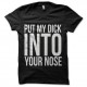 Shirt l'amour par le nez noir pour homme et femme