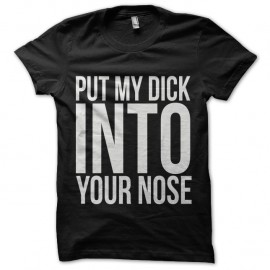 Shirt l'amour par le nez noir pour homme et femme