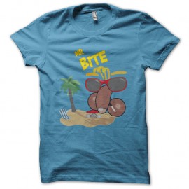Shirt monsieur Bite bleu clair pour homme et femme