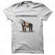 Shirt horse costume blanc pour homme et femme