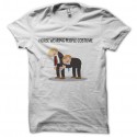 Shirt horse costume blanc pour homme et femme