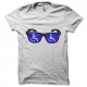 Shirt glasses blue funny blanc pour homme et femme