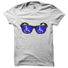 Shirt glasses blue funny blanc pour homme et femme
