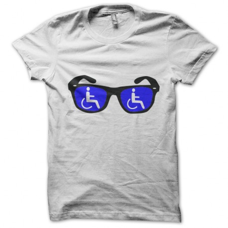 Shirt glasses blue funny blanc pour homme et femme