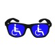 Shirt glasses blue funny blanc pour homme et femme