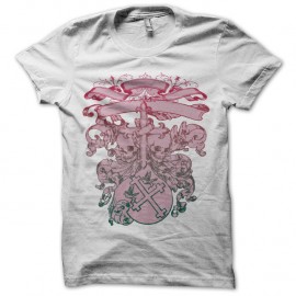 Shirt skull city blanc pour homme et femme