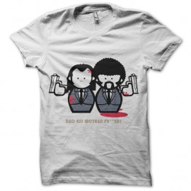 Shirt Pulp fiction poupées blanc pour homme et femme