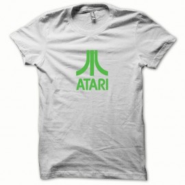 Shirt Atari abc geek vert/blanc pour homme et femme