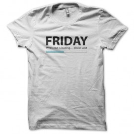 Shirt Friday Week-end loading blanc pour homme et femme