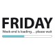Shirt Friday Week-end loading blanc pour homme et femme