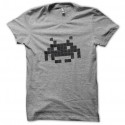 Shirt Space invaders gris pour homme et femme