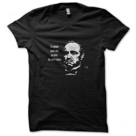 Shirt the godfather vieillit noir pour homme et femme