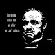 Shirt the godfather vieillit noir pour homme et femme
